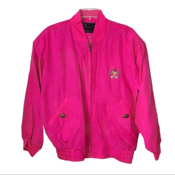 Vintage jacket - 100% silk - Picture 1 of 6